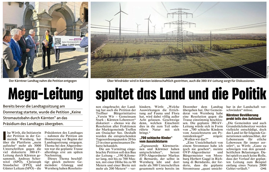 Kronen Zeitung: Petitionsübergabe